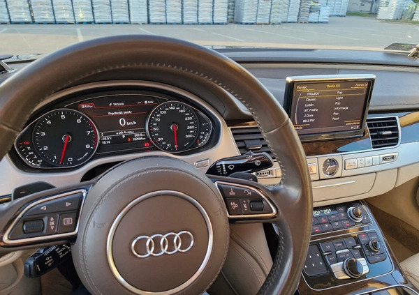 Audi A8 cena 95000 przebieg: 163000, rok produkcji 2011 z Lublin małe 92